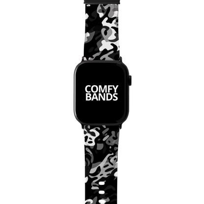 Black Camouflage Series Band For Apple Watch