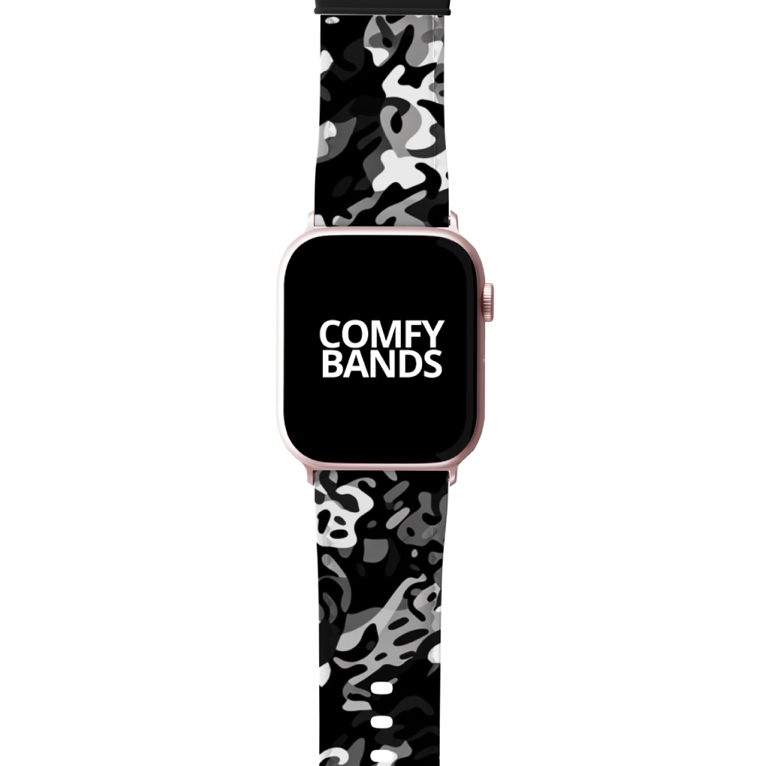 Black Camouflage Series Band For Apple Watch