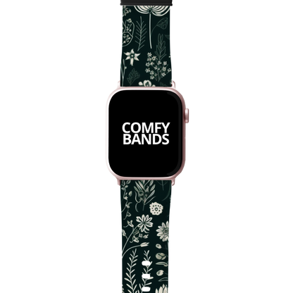 Green Botanical Floral Series Band For Apple Watch