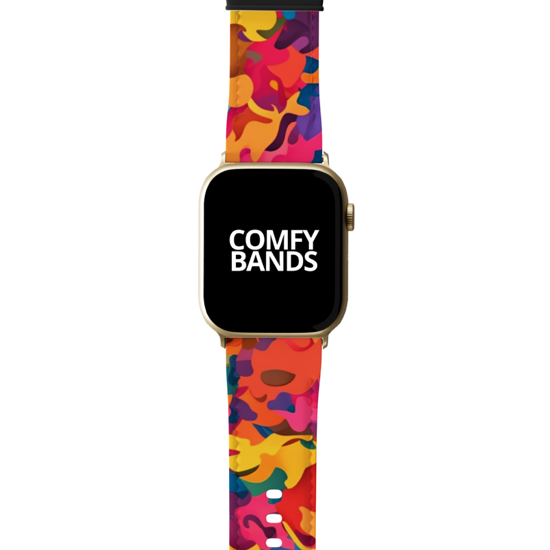 Candy Rainbow Camouflage Series Band For Apple Watch