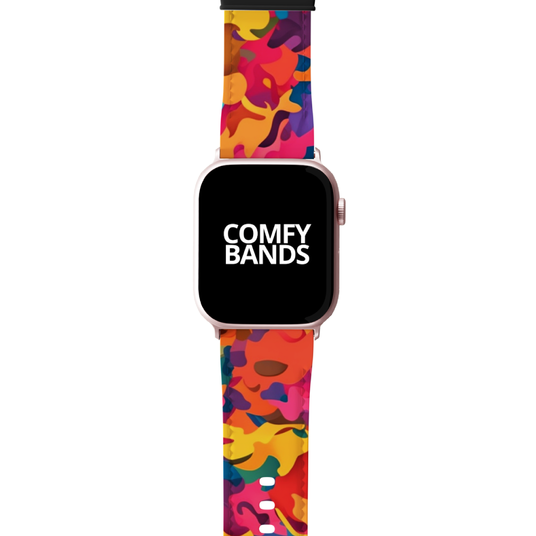 Candy Rainbow Camouflage Series Band For Apple Watch