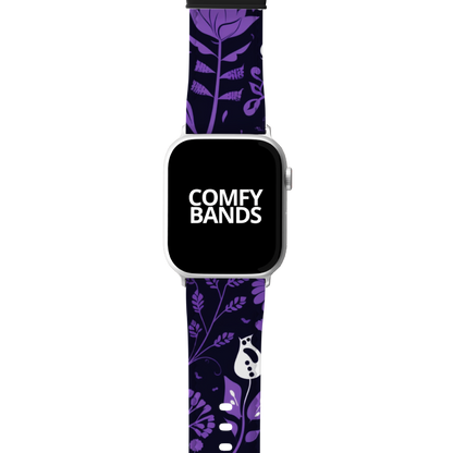 Purple Botanical Floral Series Band For Apple Watch