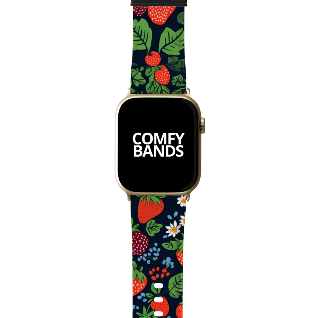 Berries & Leaves Fruit Series Band For Apple Watch