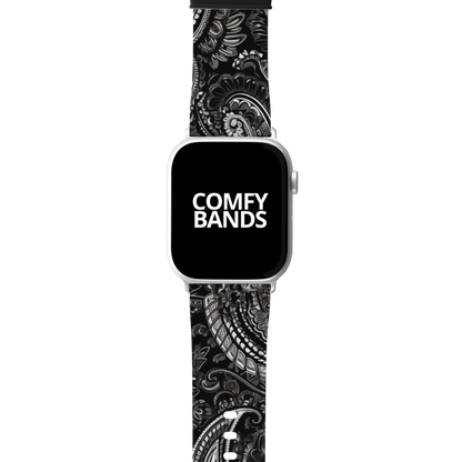 Black Paisley Series Band For Apple Watch