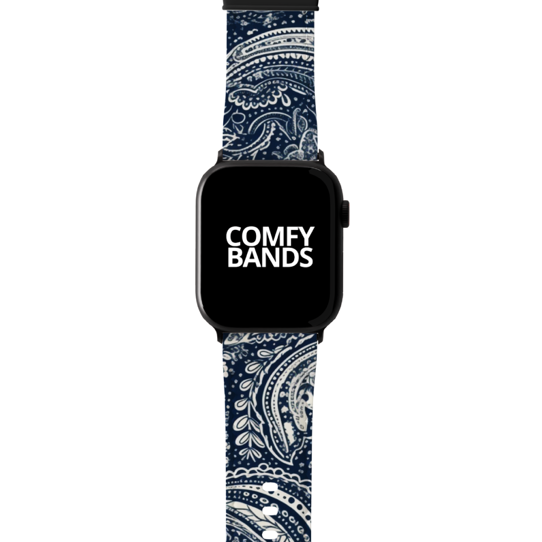 Blue Paisley Series Band For Apple Watch