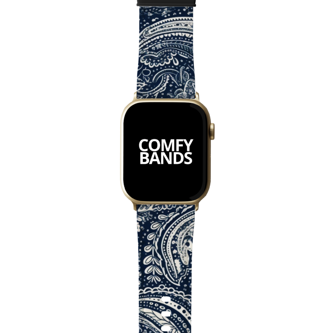 Blue Paisley Series Band For Apple Watch