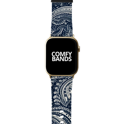 Blue Paisley Series Band For Apple Watch