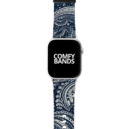 Blue Paisley Series Band For Apple Watch