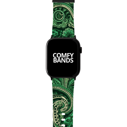 Green Paisley Series Band For Apple Watch