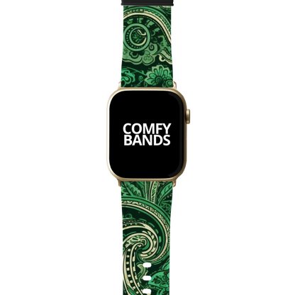 Green Paisley Series Band For Apple Watch