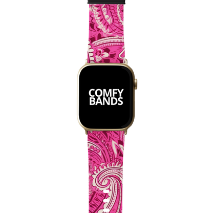 Pink Paisley Series Band For Apple Watch