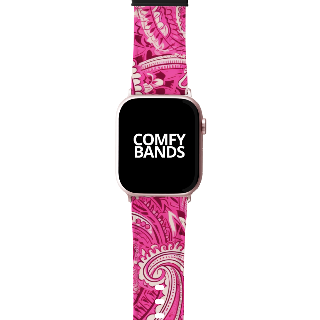 Pink Paisley Series Band For Apple Watch