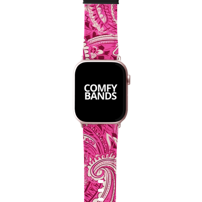 Pink Paisley Series Band For Apple Watch