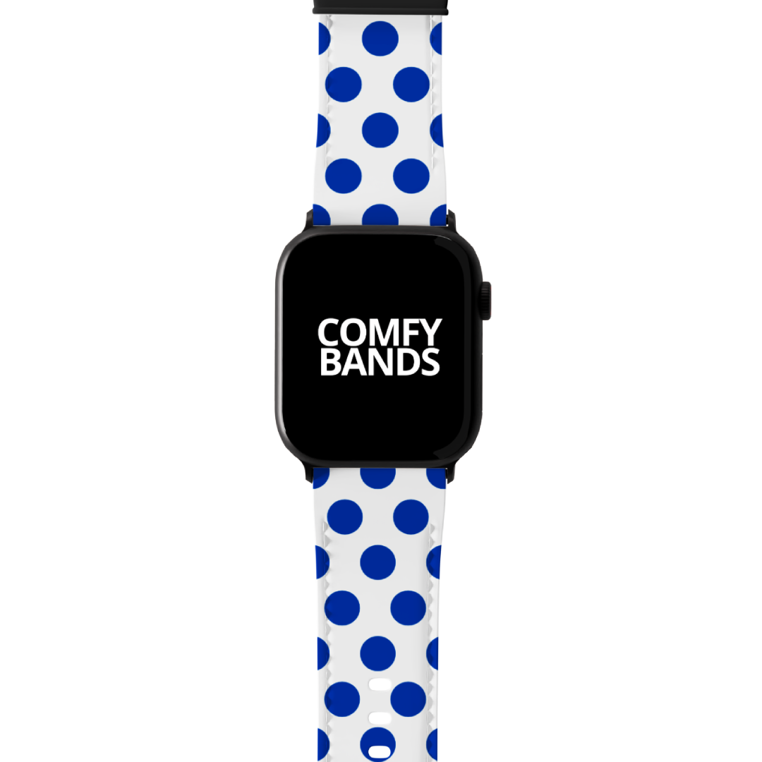 Blue & White Dot Series Band For Apple Watch