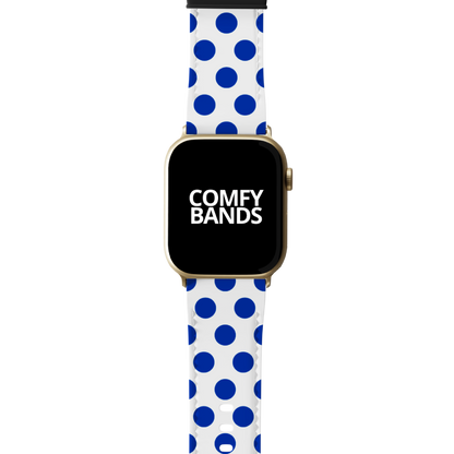 Blue & White Dot Series Band For Apple Watch