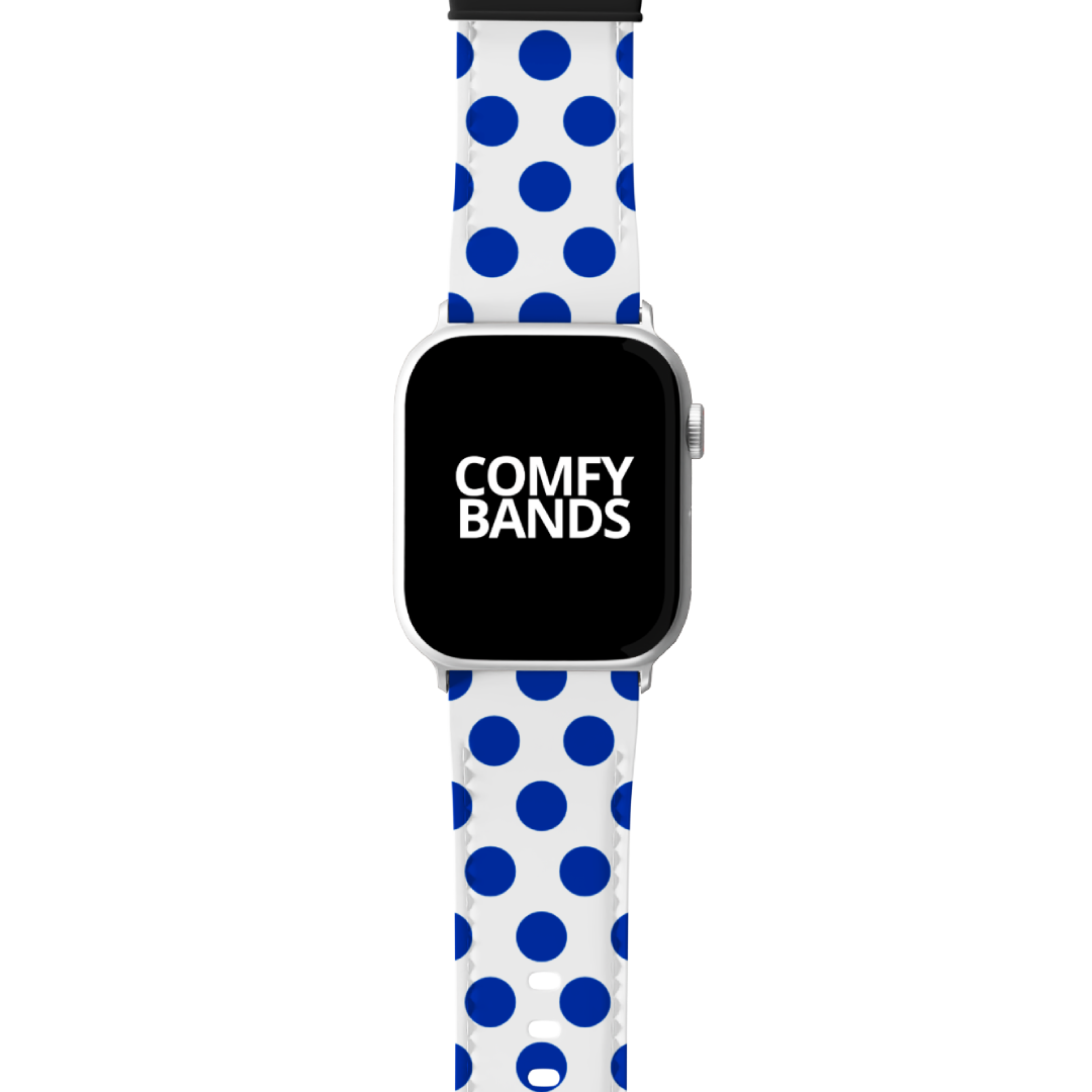 Blue & White Dot Series Band For Apple Watch