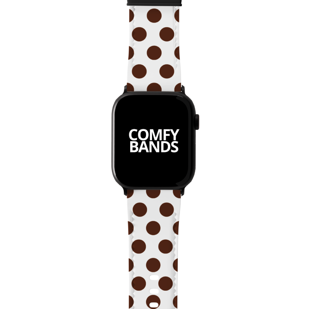 Brown & White Dot Series Band For Apple Watch