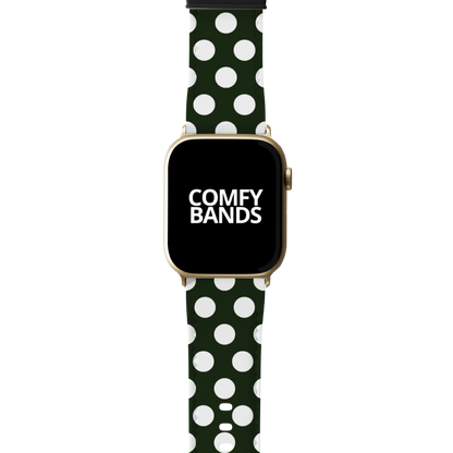 White & Green Dot Series Band For Apple Watch