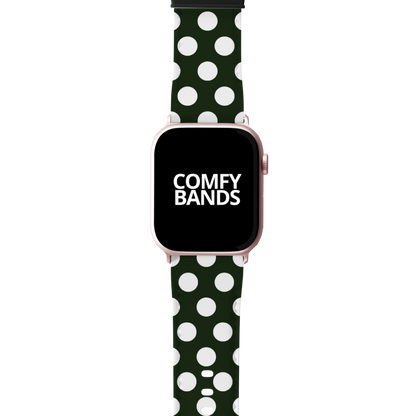 White & Green Dot Series Band For Apple Watch