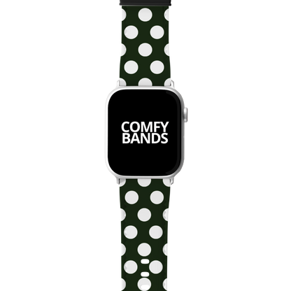 White & Green Dot Series Band For Apple Watch